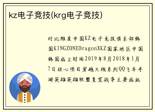 kz电子竞技(krg电子竞技)